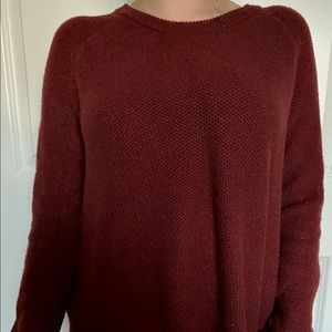 Cozy Knit Sweater w/ Crossback